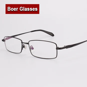 Czyste Tytanowe Męskie okulary z pełną Oprawce, Lekkie Oprawki do okularów, Okulary na Receptę YASHILU 9867