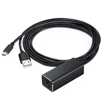 10/100 Mbit/s USB Ethernet Adapter do Chromecast Micro USB2.0 DO RJ45 dla Fire TV/Google Chromecast TV Stick USB karta Sieciowa