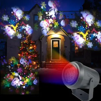16 Modeli Noworoczny Wskaźnik Laserowy Projektor boże Narodzenie Śnieżynka Łoś Lampa Dyskoteka Sceniczny Oprawa Dla Imprez KTV Bary