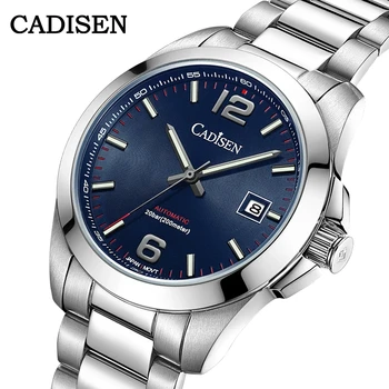 2021 nowe męskie zegarki mechaniczne CADISEN 39 mm, luksusowe trendy męskie automatyczne zegarki 200 m, Stalowe szafirowe slr zegarki do nurkowania, męskie
