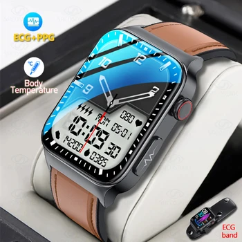 2022 NOWY Poziom Glukozy We Krwi Inteligentny Zegarek Dla Mężczyzn EKG Monitor Ciśnienia Krwi, Temperatura Ciała Smartwatch IP68 Wodoodporny Fitness-Tracker