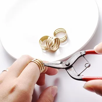 3szt Miedź Skok Pierścień Otwieracz, Otwieranie Zamykanie Palec Pierścień Skok Pierścień Otwieracz Zamykający Narzędzie Palec DIY tworzenia Biżuterii Narzędzie Wyszukiwania