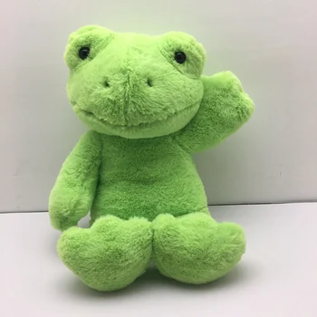 40 cm Zielona Żaba Pluszowe Zabawki Zbudować Niedźwiedzia Miękka Lalka Uśmiechnięta Żaba Pluszowe Lalki Zabawka Jellycats Wysokiej jakości dla Dzieci Prezent Wystrój Pokoju