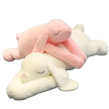 90/120 cm, koreańska poduszka z długimi rękami i królikiem, spanie, z długimi uszami, królik, wysokiej jakości lalka, super miękka, komfortowa zabawka, pluszowy prezent dla dziecka