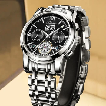 AILANG autentyczne wysokiej jakości zegarki męskie automatyczne mechaniczne zegarki sportowe puste biznesu nowe męskie zegarki