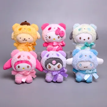 Anime Ładny Куроми Melodia Cinnamoroll Pies KT Cosplay Panda Kawaii Miękkie Pluszowe Lalki Zawieszenie Zabawka dla Dzieci Prezent