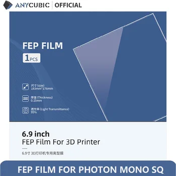ANYCUBIC FEP Folia do drukarki 3D Photon Mono SQ 1 szt 2 szt 3 szt Rozmiar 183X176 mm T = 0,15 mm