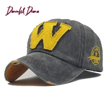 Baseballowa czapka z wiosennej haftem literą W, czapka z kaczka bill naklejką letnia meble roleta czapka, szybko sprzedawane czapka
