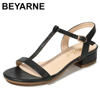 BEYARNENew/ damskie letnie rzymskie sandały na płaskiej podeszwie z dzikim wzorem; damska oddychająca buty na płaskiej podeszwie z otwartym palcem; sandalia femini