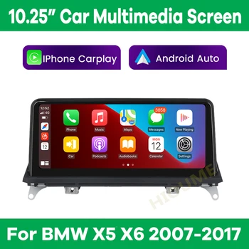 Bezprzewodowy Samochodowy Multimedialny Ekran Apple CarPlay i Android Auto Do BMW X5 X6 E70 E71 2007-2017 CCC CIC Pomocą Urządzenia GPS z systemem IOS iPhone