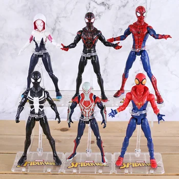 Bohater spider-man Zamienia się w świat pająków Figurki Milesa Moralesa 2099 Figurka pająka
