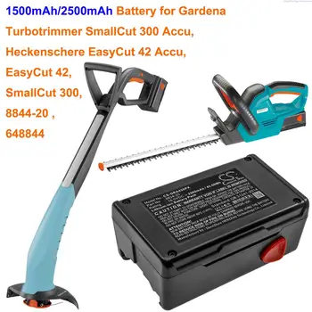 Cameron Sino 1500 mah/2500 mah Narzędzia Ogrodnicze Bateria 8834-20 dla Gardena EasyCut 42, SmallCut 300, 648844, 8844-20