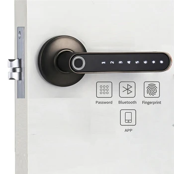 Cyfrowy zamek Telefon APLIKACJA Bluetooth, Blokada Inteligentny zamek do drzwi Dynamiczny kod Odblokowania magazyn Drewniany uchwyt Zamka Drzwiowego