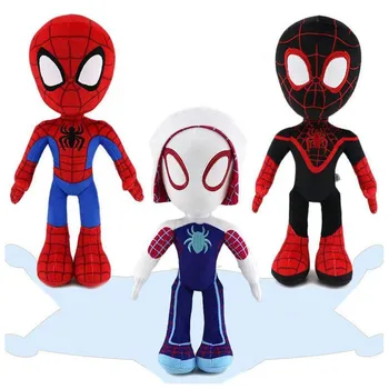 Disney Anime Pluszowe Zabawki Spiderman Lalka Марвес Avengers Miękki Pluszowy Bohater Kapitan Ameryka magiczny przyjaciel Dzieci Prezenty Świąteczne