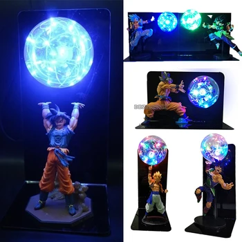 Dragon Ball Lampa Super Сайян Ultra Instynkt Goku Vegeta Гогета Figurki Led DBZ Lampa Goku Sypialnia Dekoracyjne Prezenty