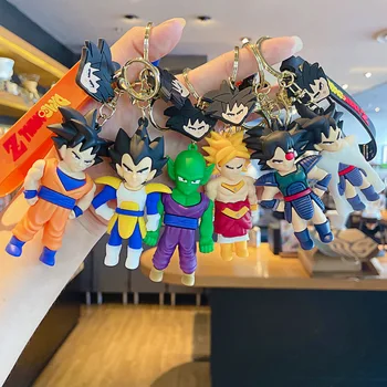 DRAGON BALL Z Anime, Figurki Goku Vegeta, Piccolo Радиц Броли Gumowa Lalka Pilota Torba Pilot Urok Zabawki dla Dzieci, Prezenty Na Urodziny
