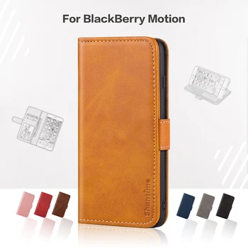 Flip etui Dla BlackBerry Motion Business Case Skórzany urządzony w Luksusowym Etui portfel Na Magnesie Etui Do Telefonu BlackBerry Motion