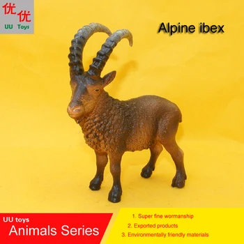 Gorące zabawki: koziorożec Alpejski dupek model symulacyjny Zwierzęta dla dzieci zabawki dla dzieci rozwija rekwizyty