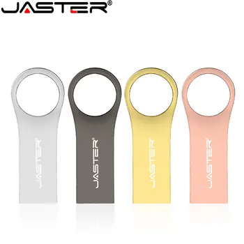 JASTER Mini Metalowe dyski Flash USB 64 GB Kreatywny Biznes Prezent Pendrive 32 GB Karta pamięci z Różowego Złota 16 GB Czarny Pendrive 8 GB 4 GB