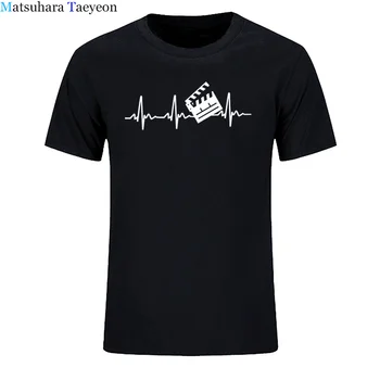 Koszulka Nowa Letnia Koszulka dla Reżysera Filmu Męska Bawełniana Koszulka Z Krótkim Rękawem Heartbeat Bawełniana t-shirt Topy Męskie t-Shirt Camiseta