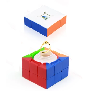 Kreatywny Kostka Rubika Ukryty Sejf Magiczny Szybki Kostka Tajny Schowek Pudełko Do Zmiany Biżuterii Tajny Sejf Do Przechowywania Świąteczny Prezent