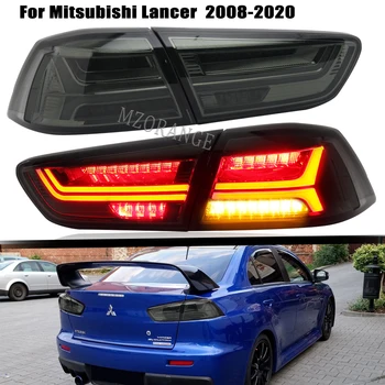 Led Samochodowy Lampa Tylna Do Mitsubishi Lancer EVO x 2008-2017 Dynamiczny Kierunkowskaz światło Stop światła przeciwmgielne Akcesoria Samochodowe