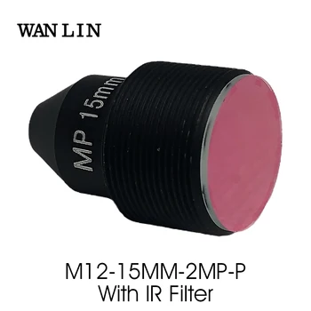M12 2MP 15 mm Obiektyw otworkowy z 650 nm IR-filtr 2,0 Megapiksela 1/2.7 