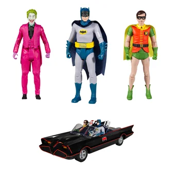 Mcf Batman Joker, Robin Batmobil 6 Cali Retro Figurka Anime Kolekcja Ornament Model Zabawki Prezent NOWY Dla Dzieci Dzieci