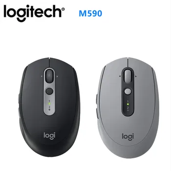 Mysz Logitech M590/ M186 cicha Myszka 1000 dpi, 3 przyciski, USB 2,4 Ghz recepcja Mysz Bezprzewodowa, Mysz biurowa do laptopa