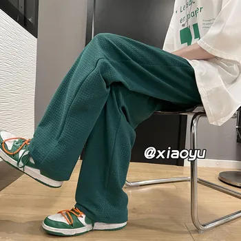 Męskie Spodnie Koloru Zielonego, Modne Spodnie w stylu hip-hop 2023, Meble, Odzież, Dorywczo Sportowe Spodnie