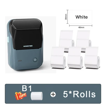 Niimbot B1 Producent Etykiet Przenośny Ręczny Mini drukarka Termiczna kod Kreskowy QR-Kod Naklejka 20-50 mm Producent Rolek Papieru Kabel Bagażowa