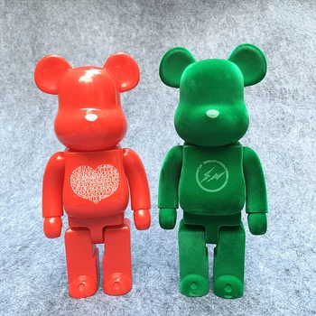 Nowy Be @rbrick 400% Modne Zabawki Dla Miłośników Niedźwiedzi Zamek Flash Niedźwiedzie PVC Figurka Kolekcja w sprzedaży detalicznej W pudełku