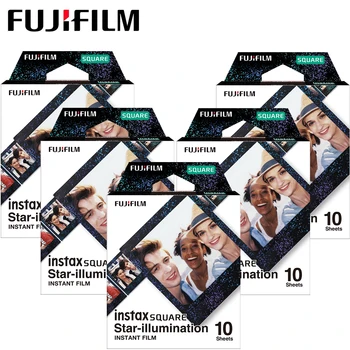 Papier fotograficzny Fujifilm Instax z kwadratową ramką w postaci gwiazdy (10-50 arkuszy) Dla rzeczywistej kamery filmowej SQ10 SQ6 SQ20 Share SP-3