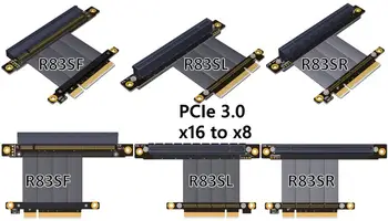 PCI-E x8 przedłużacz adapter x16 pcie Riser 1U2U 8x do 16x ADT gtx 1080 ti graficzne karty graficzne rozszerzenie