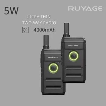PMR 446 Przenośny Radio Przenośne, ultra-Cienkie Komunikacyjne Radiotelefony Profesjonalne walkie-Talkie Dwustronna Radio Ruyage Q1