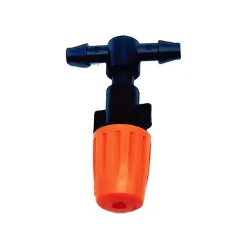 Pomarańczowa Nowa regulowana plastikowa dysza zaparowania i armatura do końcówki pasują do wodną węża o średnicy 4/7 mm
