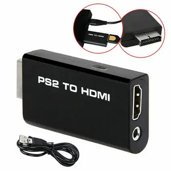Przenośny konwerter audio-wideo PS2 w HDMI 480i/480p/576i z wyjściem audio 3,5 mm obsługuje wszystkie tryby wyświetlania PS2 od PS2 DO HDMI