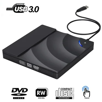 Przenośny, szybki USB 3.0 CD DVD-RW Napęd Optyczny Zewnętrzny Czytnik Cienkich Płyt KOMPUTER Stacjonarny Laptop Tablet Promocja odtwarzacz DVD