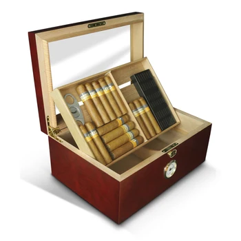 Pudełko do cygar o dużej pojemności, hiszpański Materiał z Miękkiego Drewna cedrowego, Humidor Na Cygara, Akcesoria Do Nawilżania i Nawilżania, szafa do Cygar