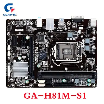 Płyta główna Gigabyte GA-H81M-S1 H81 H81M H81 H81M 2x DDR3 16GB H81M-S1 LGA 1150 USB3.0 Planszowa SATA III Micro ATX Oryginalna płyta główna b/u