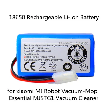 Robot Vacuum Li-ion Wymienny akumulator do Xiaomi G1 Mi Robot Odkurzacz-Mop Essential MJSTG1 14,4 v 18650 2600 mah Akumulator Nowy