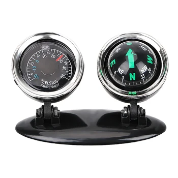 Samochodowe Ozdoby Kompas Termometr Prowadzący Piłkę Deska Rozdzielcza Licznik Metrów Dekoracyjny Ciężarówka Akcesoria Samochodowe Wnętrze