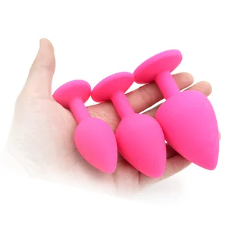 Silikonowy Duży Korek Analny Unisex Seks Korek 3 Różnych Wielkości Zabawki Erotyczne dla Dorosłych, dla Mężczyzn Kobiet Mężczyzn Kobiet Anal Symulator Expander Sklep