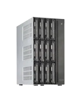 TERRAMASTER T12-423 Wydajny dysk sieciowy z 12 pojemnikami dla małych i średnich firm z czterordzeniowym procesorem, 8 GB pamięci DDR4, porty 2x2,5GbE, serwerem sieciowym przechowywania danych