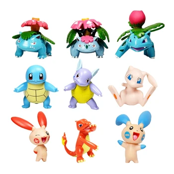 TOMY Oryginalne Figurki Pokemon Zabawki 5-10 cm Сквиртл Lalki Kolekcja Kreskówka, Anime, Model Dekoracji Domu, Zabawki dla Dzieci Prezent Na Urodziny