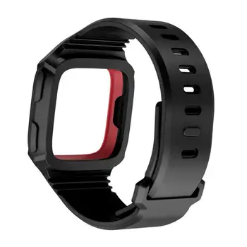 Wkład Sportowy Silikonowy Regulowany Pasek do Zegarka Pasek na Nadgarstek dla Urządzeń przenośnych Fitbit Versa Inteligentne Akcesoria
