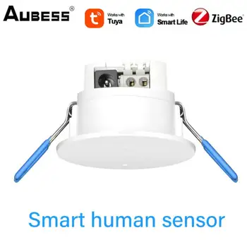 ZigBee Smart Inteligentny Sufitowy Czujnik Ruchu Czujnik Ludzkiego Ciała Czujnik Alarmowy Do Domu, Czujnik Ruchu Tuya Smart Life App