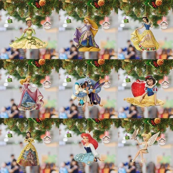 Świąteczne Zawieszki Biżuteria Wisiorek Choinka Ozdoby Księżniczka Disneya Wisiorek Prezent Mrożone Królewna Śnieżka, Piękna Jasmine Jasmine